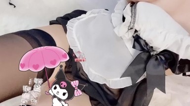 极品推特网红福利姬黑丝情趣女仆【樱狸子】超级粉嫩无毛小穴光溜溜真好看，超近距离插穴特写